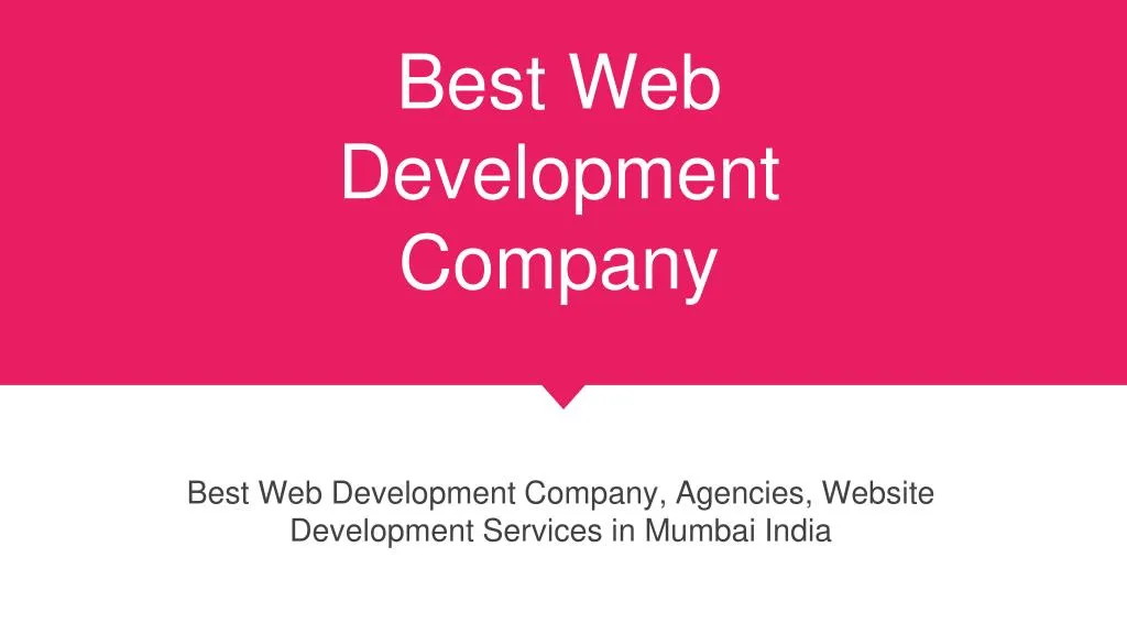 best web development company