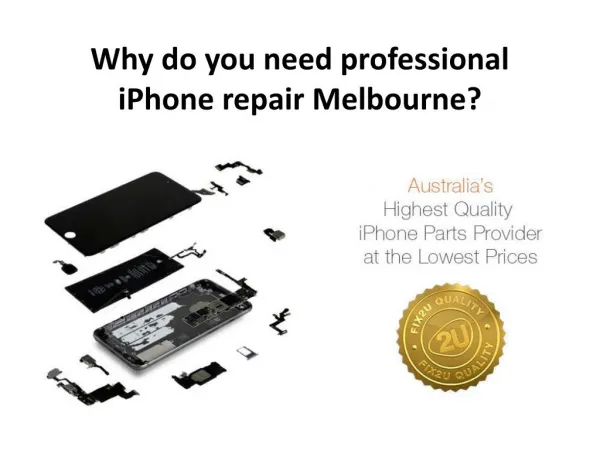 Why do you need professional iPhone repair Melbourne