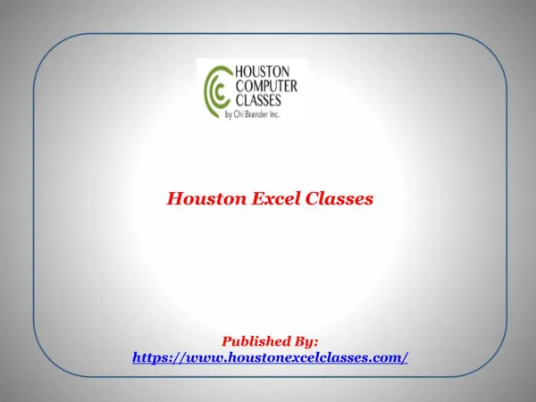 Houston Excel Classes