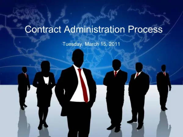 Contract Administration Process