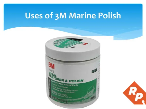 Use of 3M Marine Polish