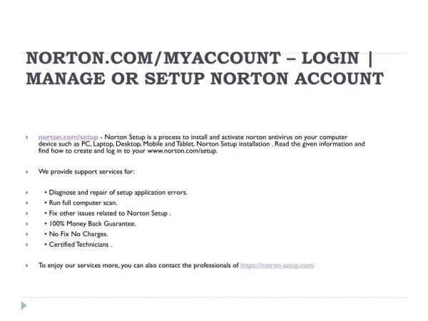 norton com myaccount login manage or setup norton account