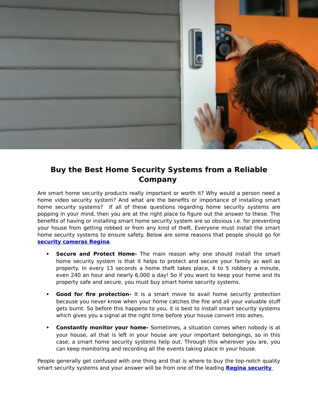 buy the best home security systems from