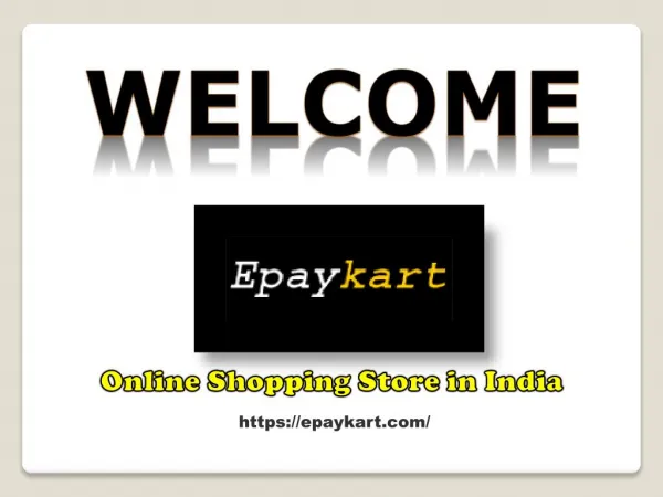 Online Shopping in India - Epaykart
