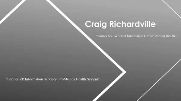 Craig Richardville - From Charlotte, North Carolina