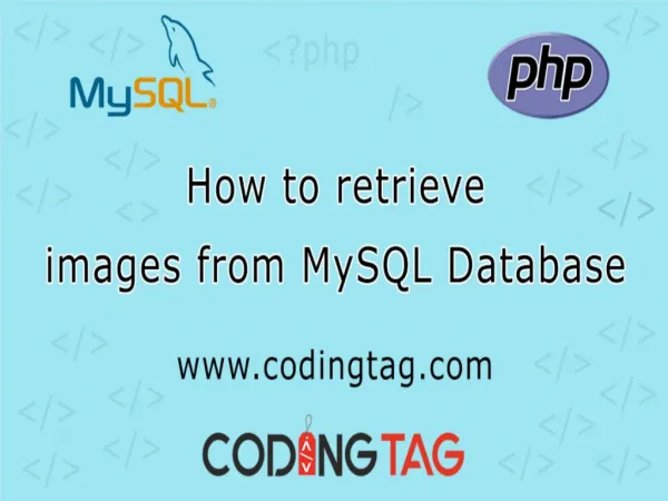 How to retrieve images from MySQL database