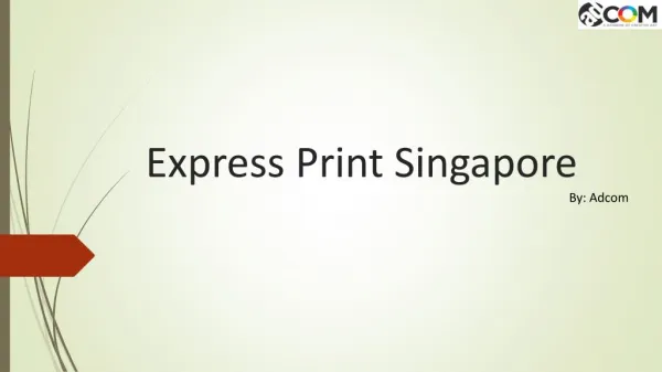 Looking for Express Print in Singapore