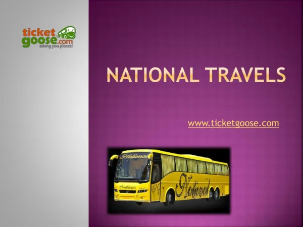 National Travels!