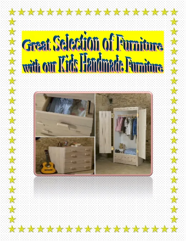 Kids Handmade Furniture - Great Selection of Furniture