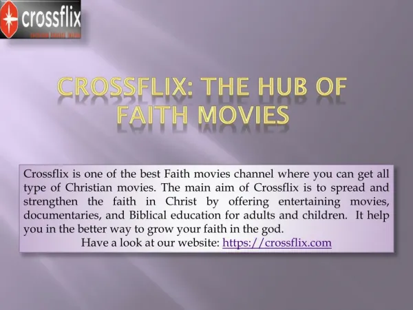 Crossflix: The Hub of Faith Movies
