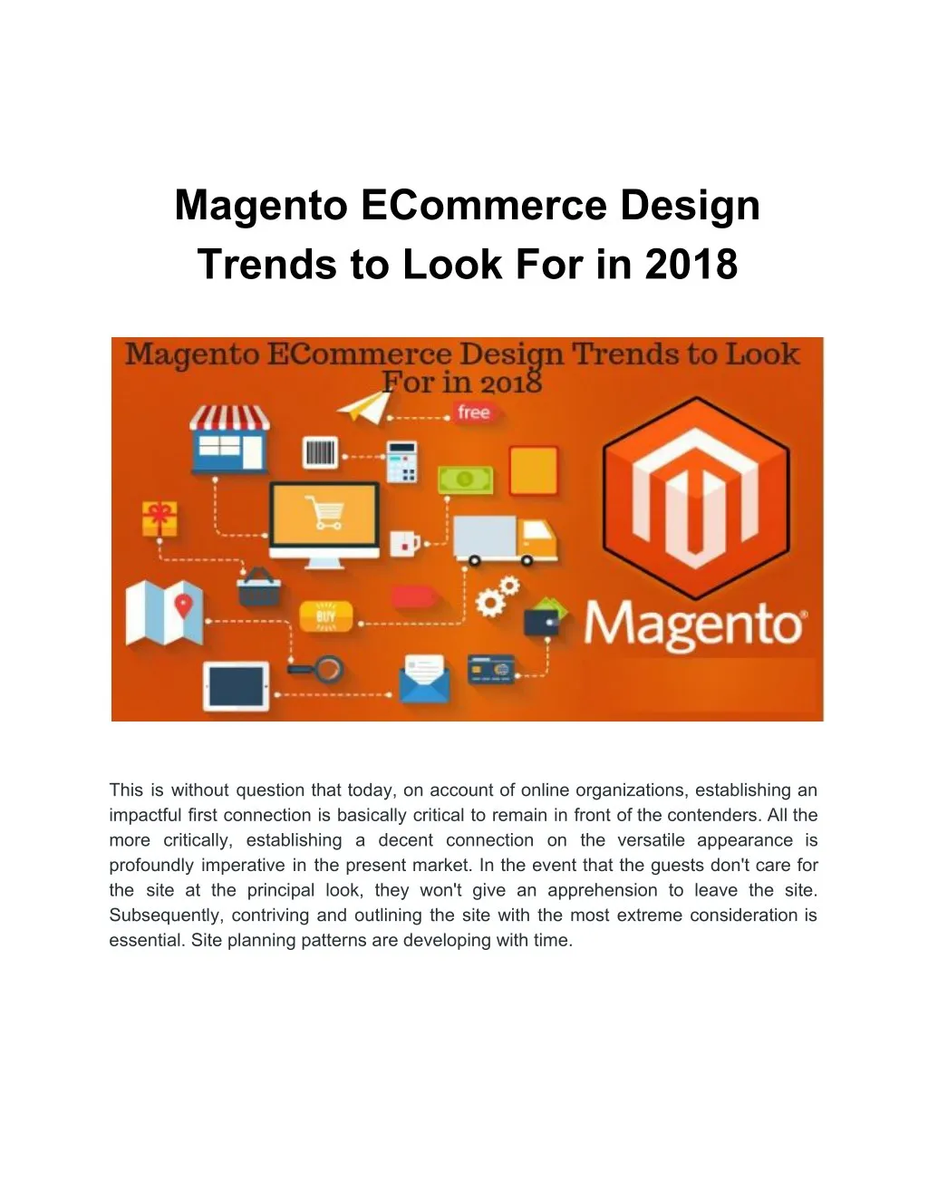 magento ecommerce design trends to look