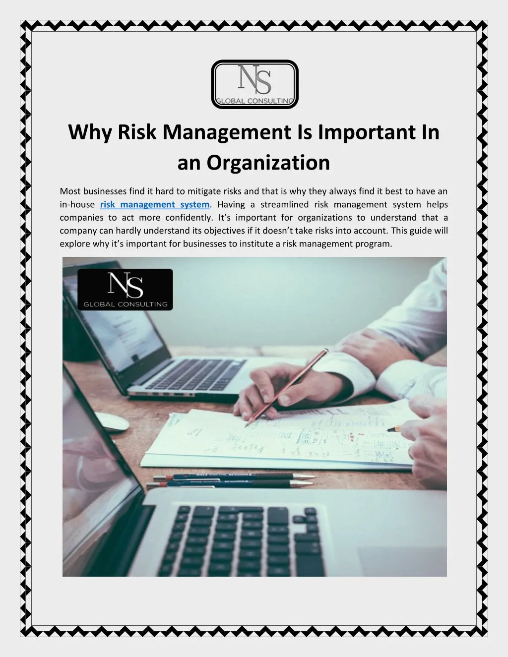 why risk management is important