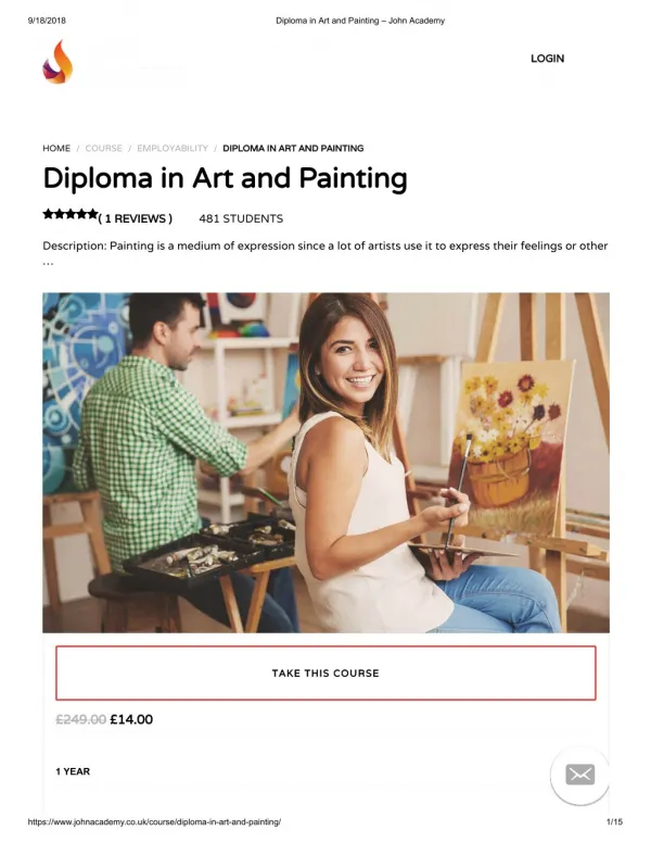 Diploma in Art and Painting - john Academy