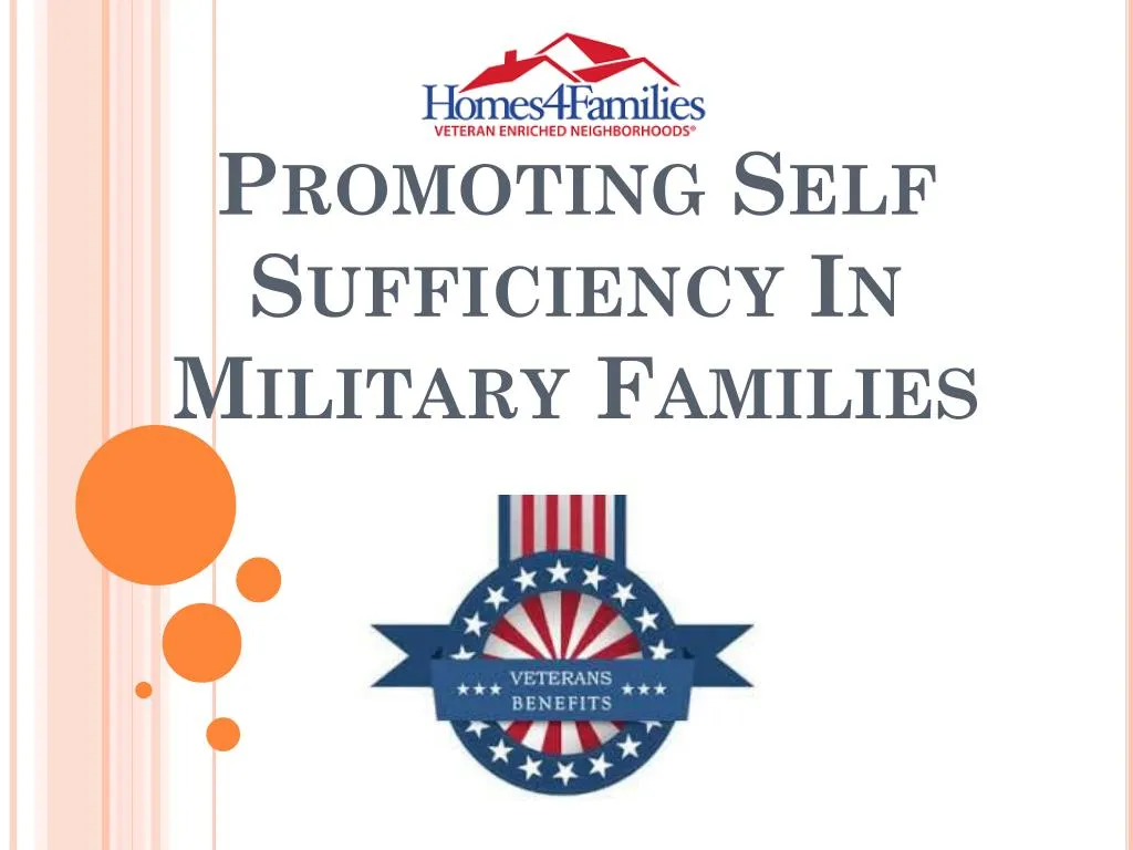 promoting self sufficiency in military families