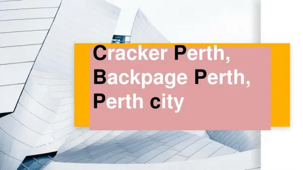 Backpage Perth | Cracker Perth