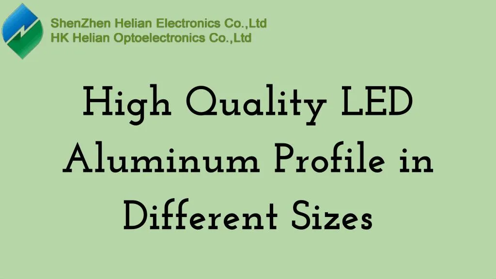 high quality led aluminum profile in different