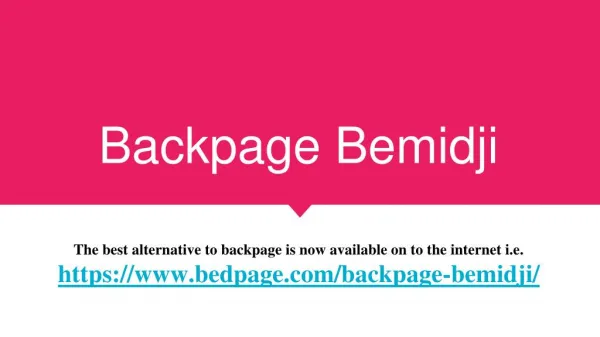 Backpage bemidji best classified site!
