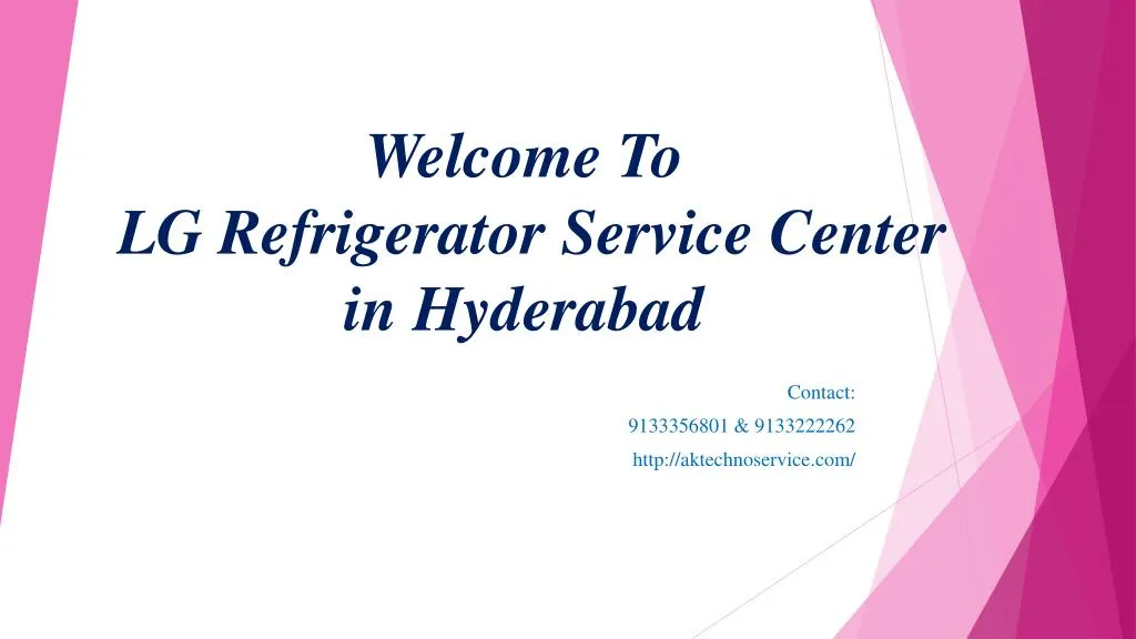 welcome to lg refrigerator service center in hyderabad