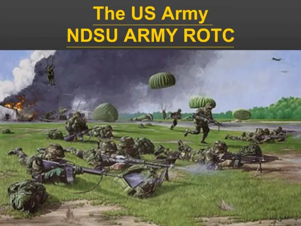 The US Army NDSU ARMY ROTC