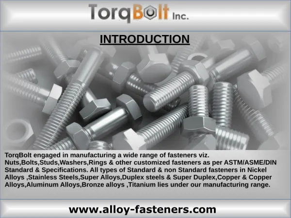 ASTM SPECIFICATION Fasteners