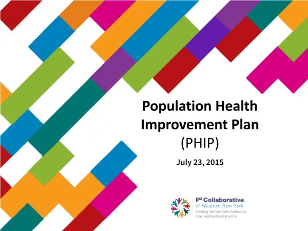 Population Health Improvement Plan (PHIP) July 23, 2015