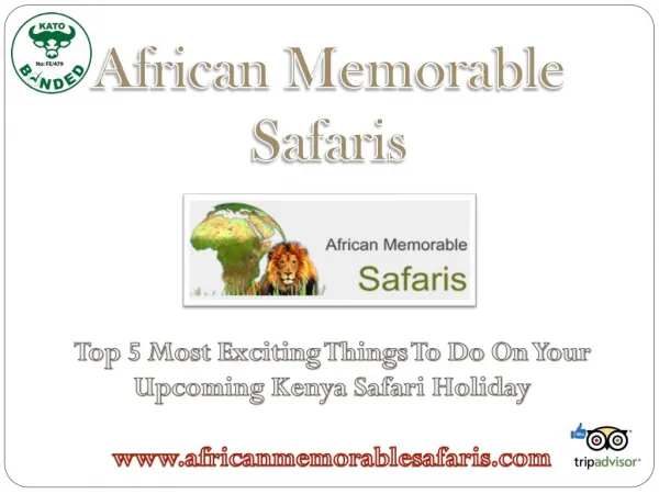 Top 5 Most Exciting Things To Do On Your Upcoming Kenya Safari Holiday