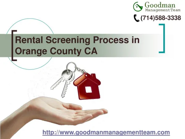 Rental Screening Process in Orange County CA