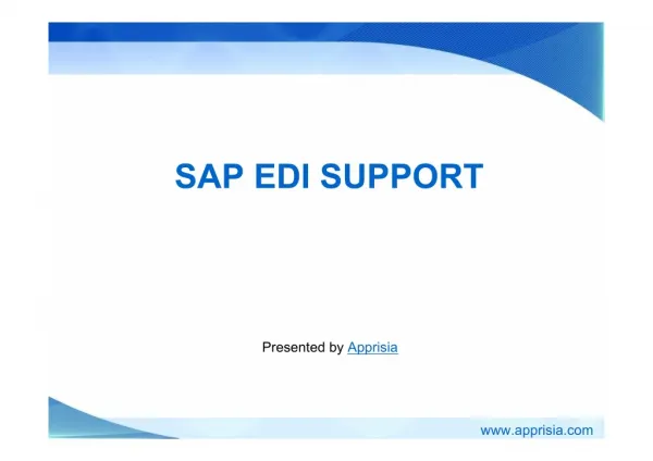 Complete SAP EDI software support for your EDI operations