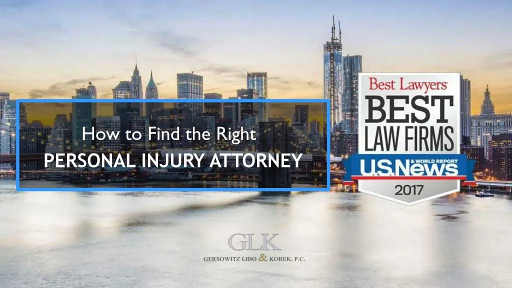 how to find the right personal injury attorney