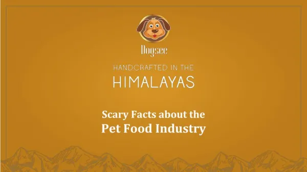 Scary Facts about the Pet Food Industry