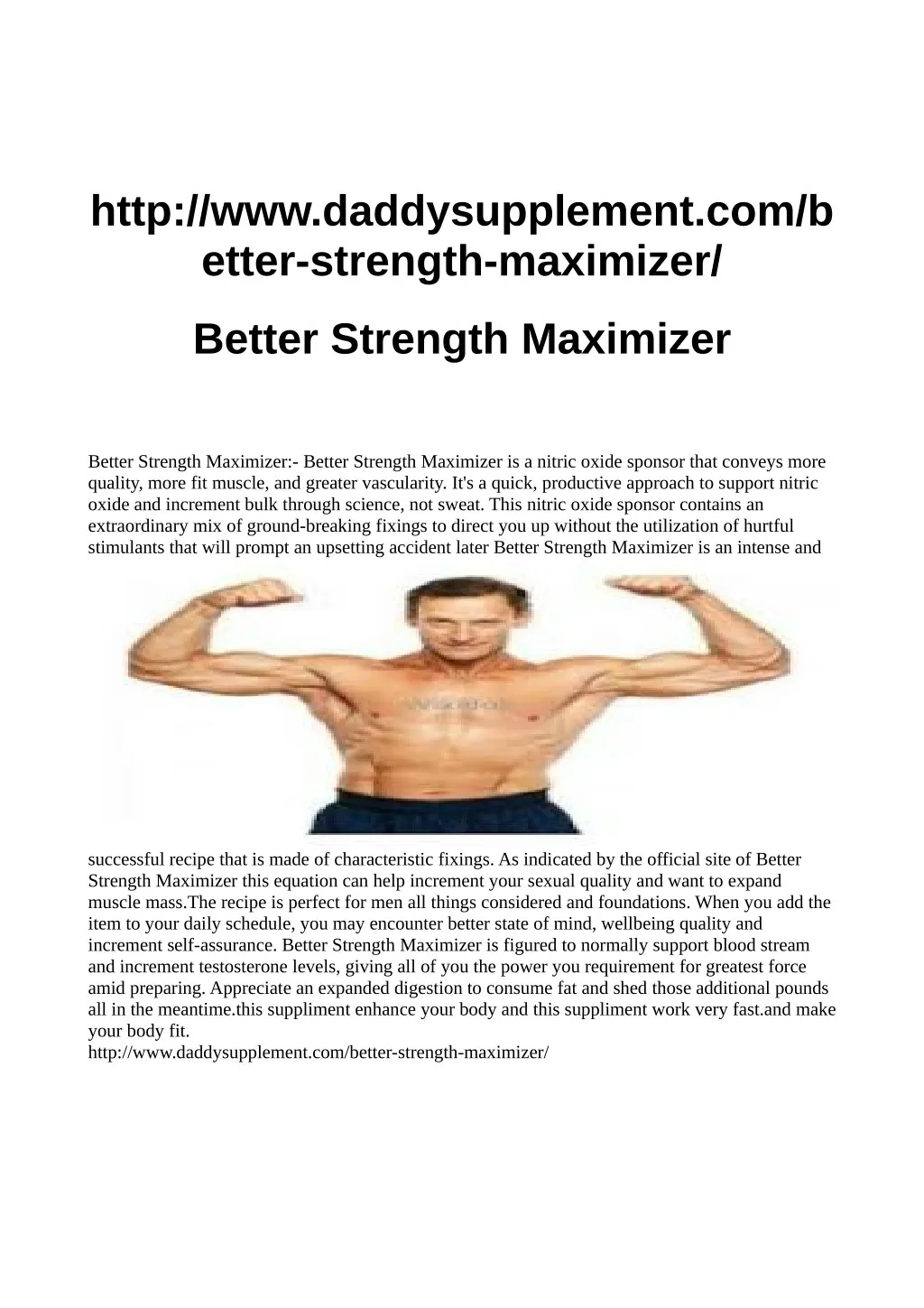 http www daddysupplement com b etter strength
