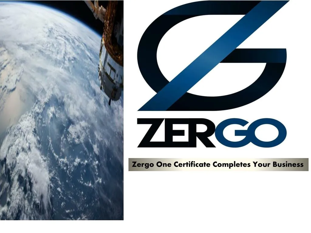 zergo one certificate completes your business