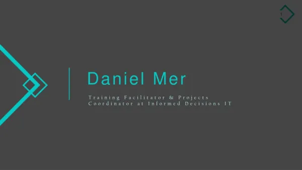 Dan Mer - Training Facilitator & Projects Coordinator