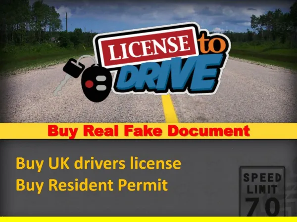 Buy UK drivers license - Buy Resident Permit