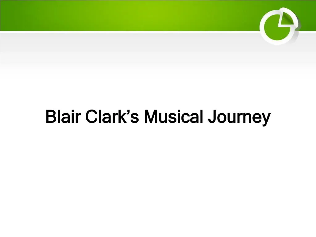 blair clark s musical journey