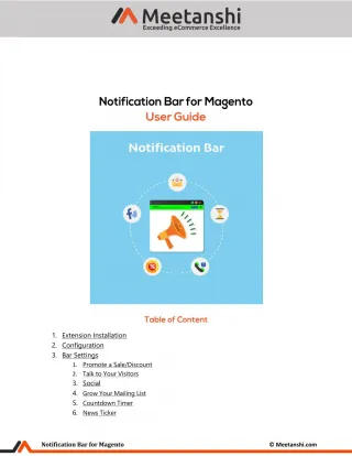 Magento Notification Bar - slide 1