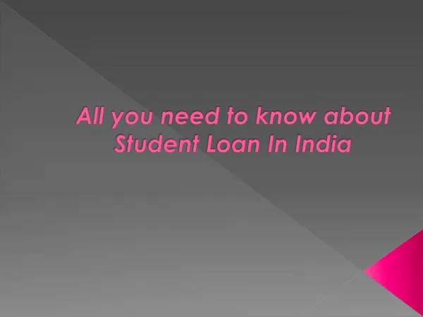 All you need to know about Student Loan In India