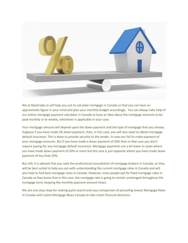 Get Mortgage Rates Kingston