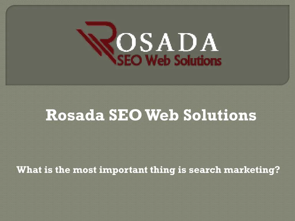rosada seo web solutions