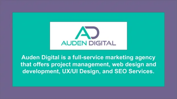 Web Design Agency Austin - Auden Digital