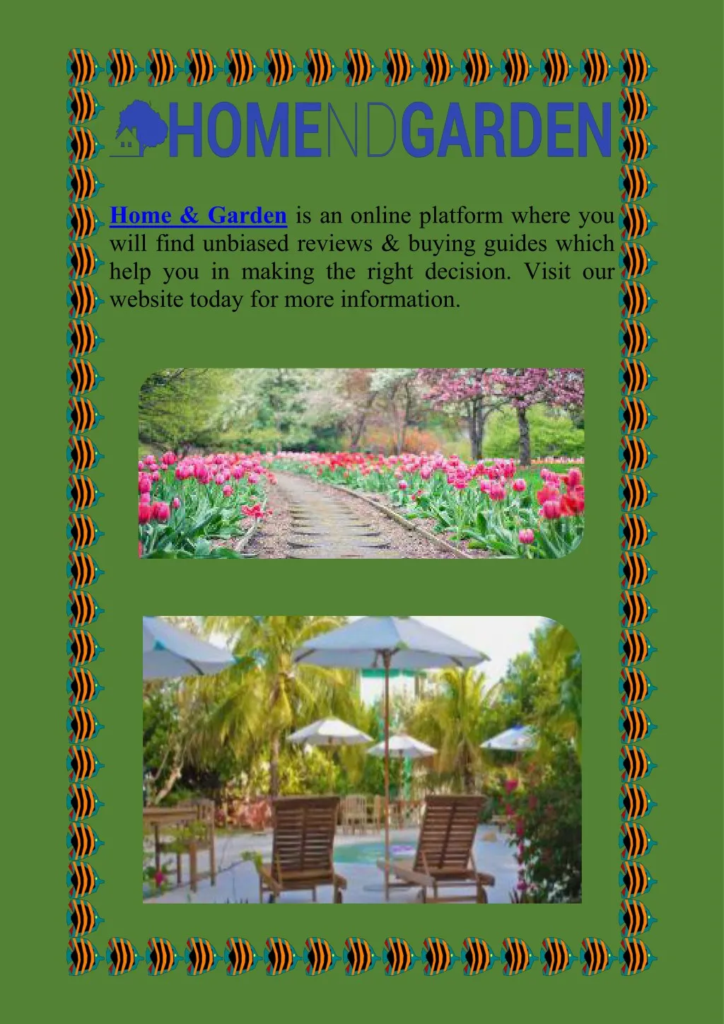 home garden is an online platform where you will