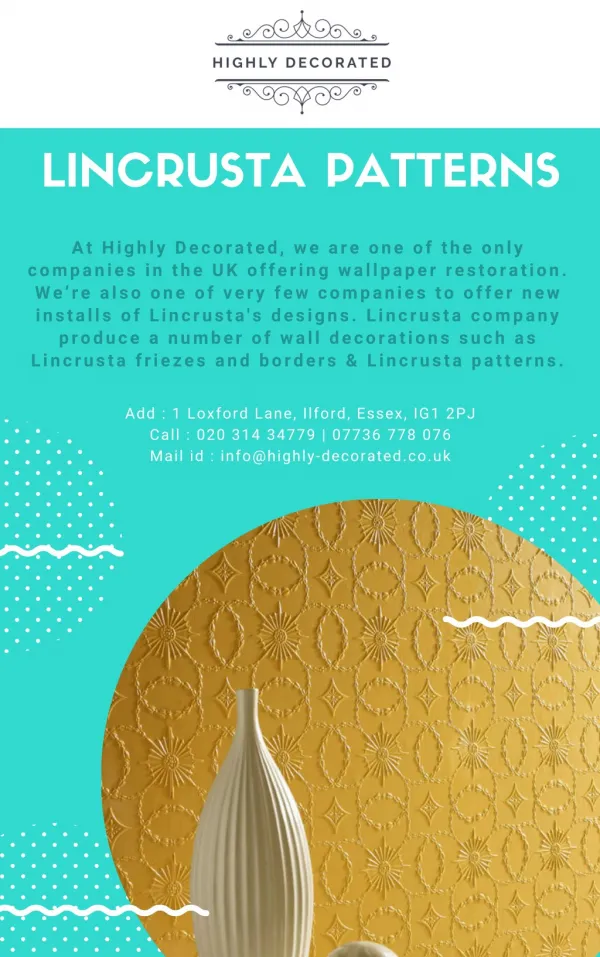 Lincrusta patterns