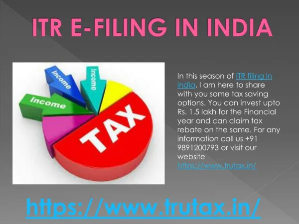 ITR filing in india under Section 80 C 09891200793