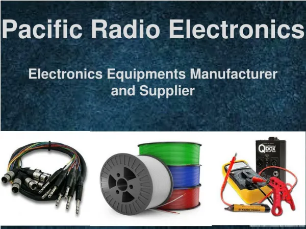 Electronics Equipments Manufacturer and Supplier