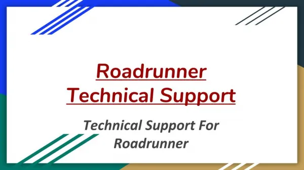 Roadrunner Technical Support