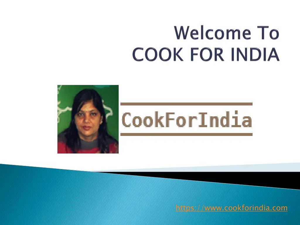 welcome to cook for india