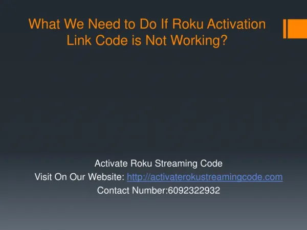 What We Need to Do If Roku Activation Link Code is Not Working?