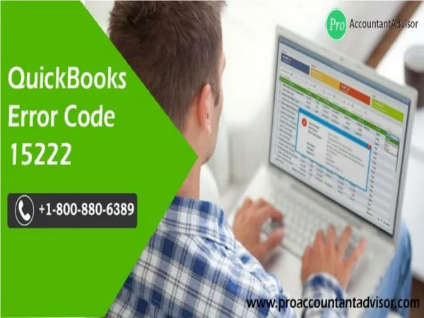 QuickBooks Error Code 15222 - Easy Troubleshooting Steps