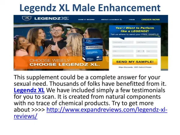 Legendz XL Male Enhancement Pills Before Try Read It Here