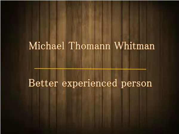 Do you know about Michael thomann boston